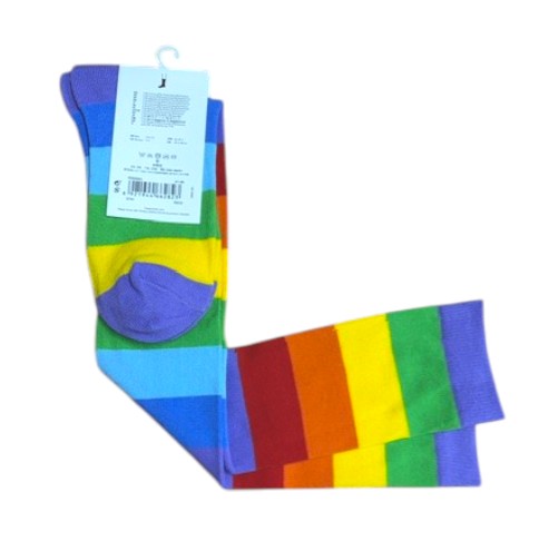 Knee high Rainbow Hippy Socks 7-11
