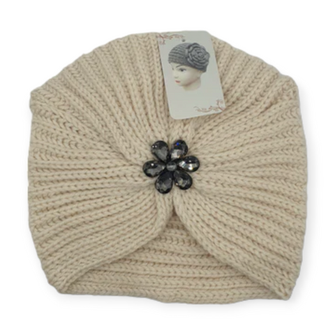 Knitted Style Beanie Beige