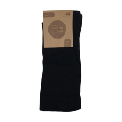 Australian Made Cotton Cushion Foot Dress Sock