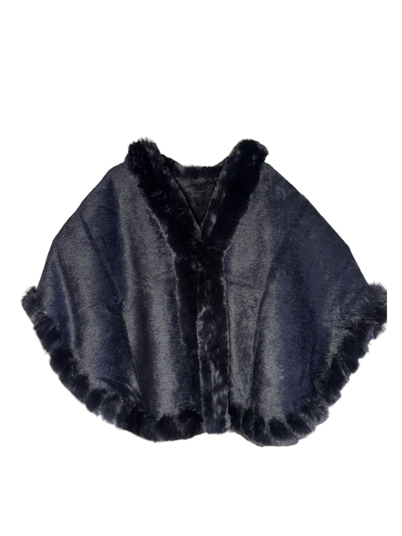 Luxe Faux Fur Poncho