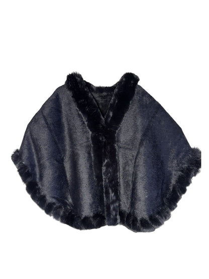 Luxe Faux Fur Poncho