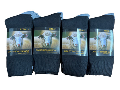 Mid Weight Wool Socks 1 Dozen