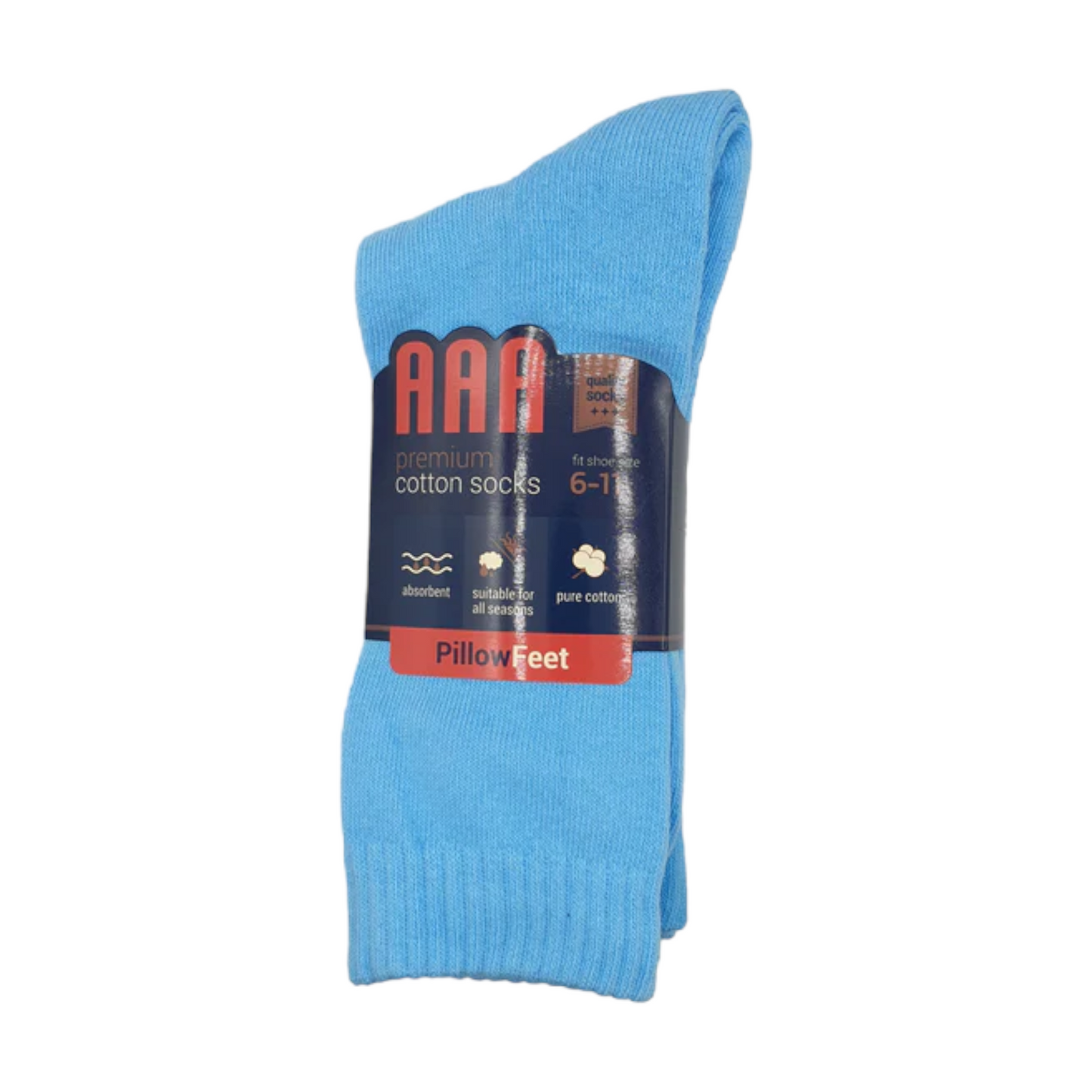 AAA Premium Cotton Socks 3 Pair Pack