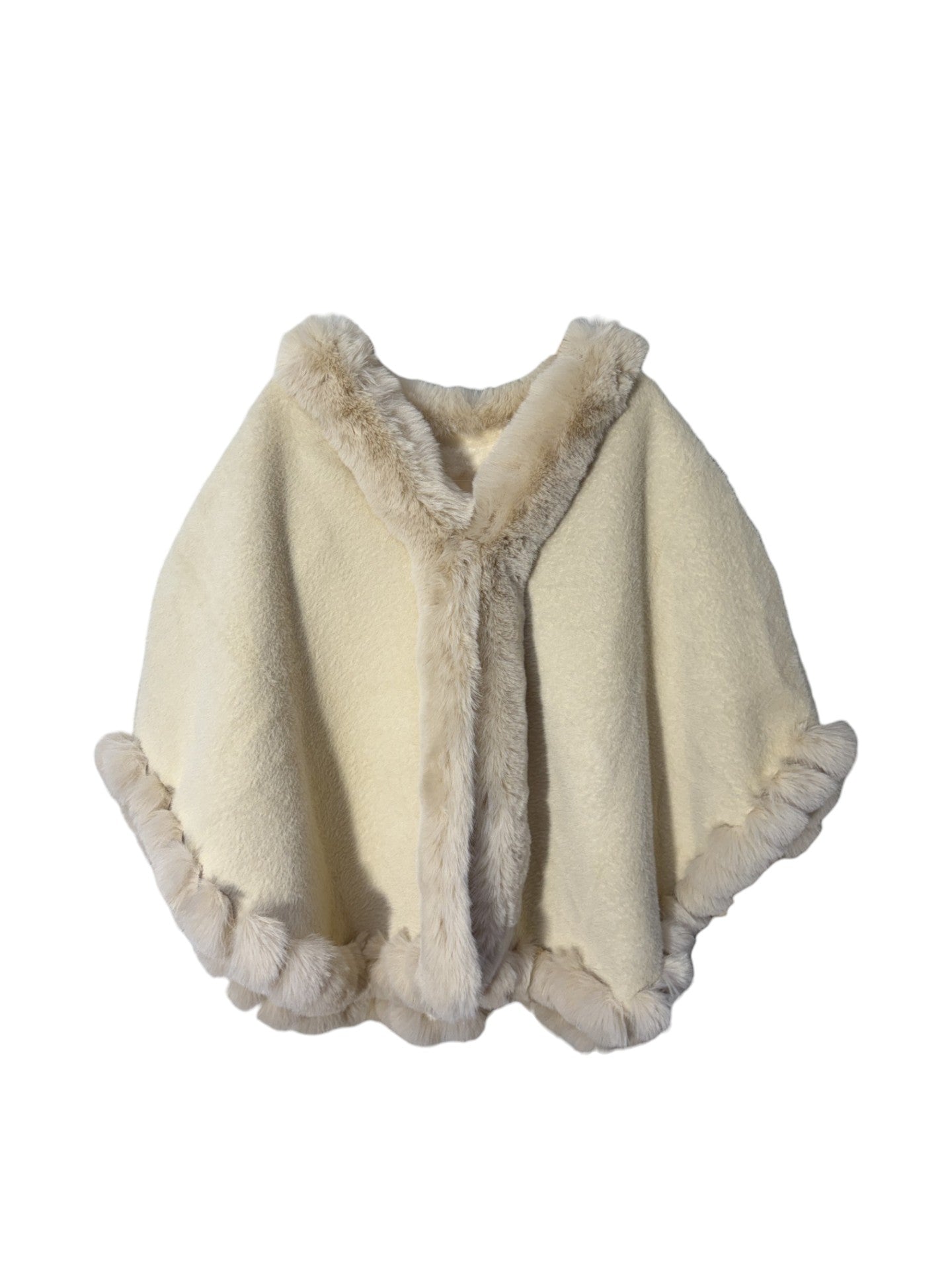Luxe Faux Fur Poncho