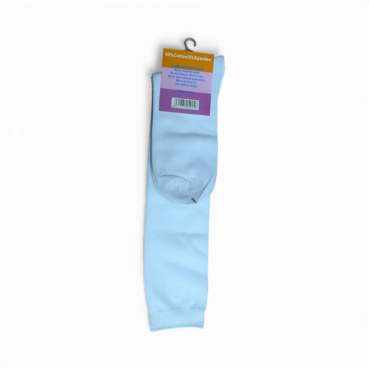No Seam Knee Hi School Socks— Black & White