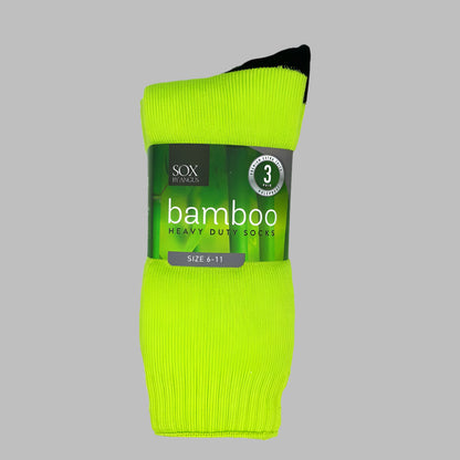 Bamboo Heavy Duty 3 Pair Pack