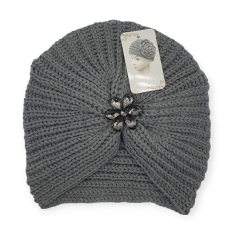 Knitted Style Beanie Grey