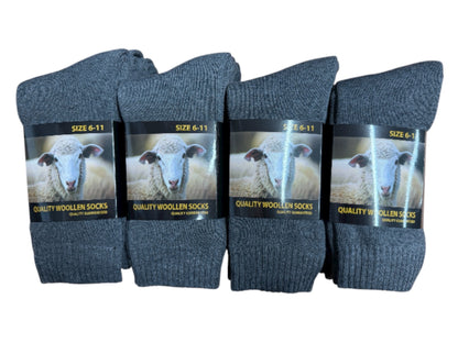 Mid Weight Wool Socks 1 Dozen