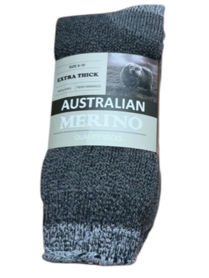 Gray sock with a label on a white background