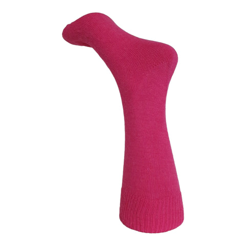 Alpaca Mid Weight Socks 6-11 Hot Pink