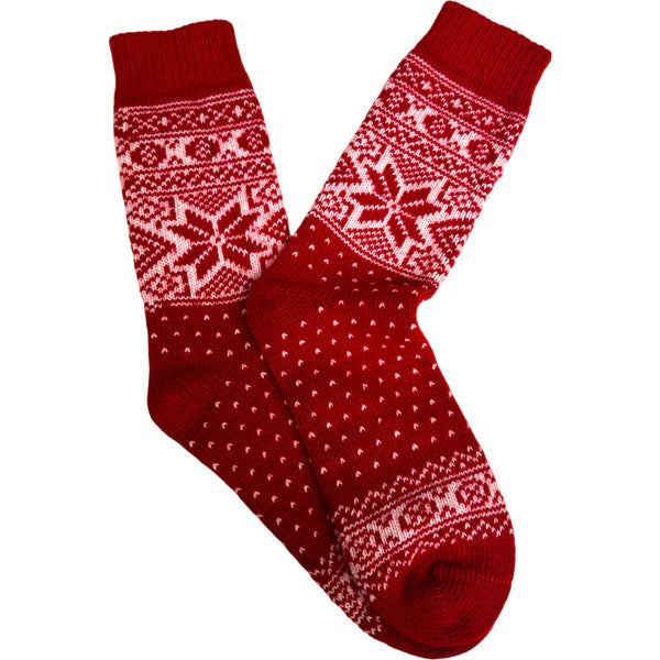 Snowflake EU Wool Socks