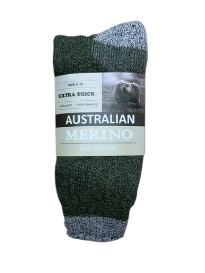 Extra Thick Insulates Wool Terry Quality Socks  1 Dozen