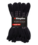 KingGee Cotton Crew Work Socks 5 Pack // 7-12