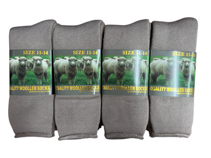 Mid Weight Wool Socks 1 Dozen