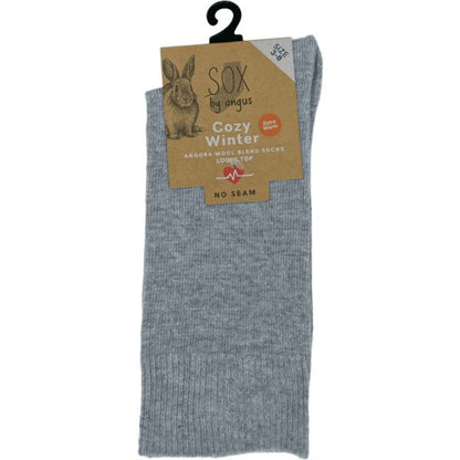 Angora Wool Blend Loose Top Socks