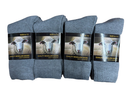 Mid Weight Wool Socks 1 Dozen