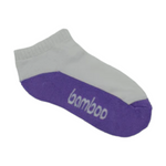 Kids Bamboo Cushion Foot 9-12 Purple Foot