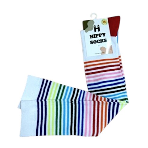 Knee high Rainbow Hippy Socks 7-11