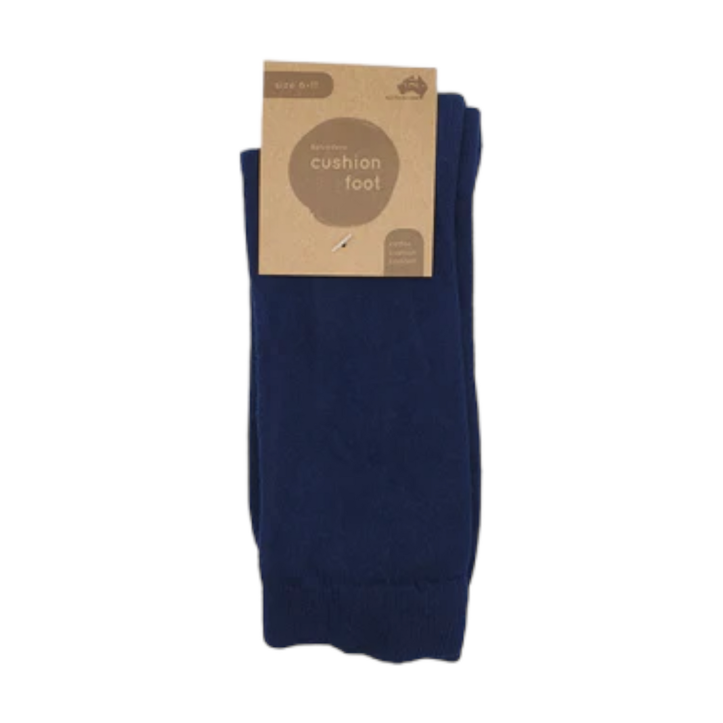 Australian Made Cotton Cushion Foot Dress Sock