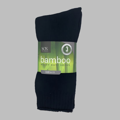 Bamboo Heavy Duty 3 Pair Pack