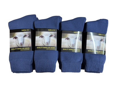 Mid Weight Quality Woollen Socks 1 Dozen