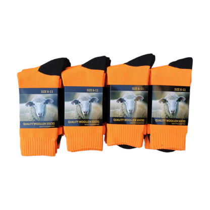 Mid Weight Wool Socks 1 Dozen