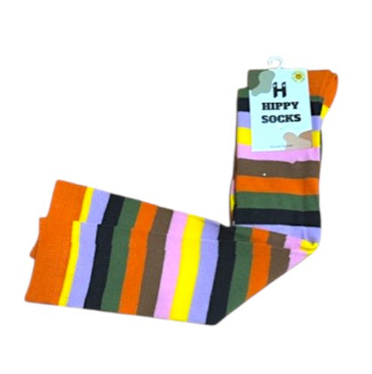 Knee high Rainbow Hippy Socks 7-11