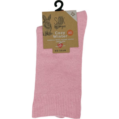Angora Wool Blend Loose Top Socks