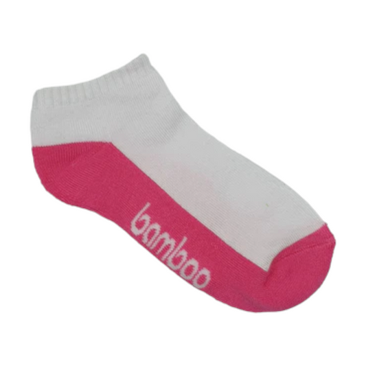 Kids Bamboo Cushion Foot 9-12 Pink Foot