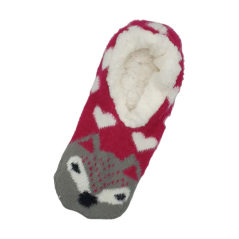 Sherpa Home Socks - Animal Face