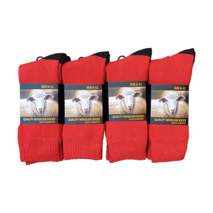 Mid Weight Wool Socks 1 Dozen