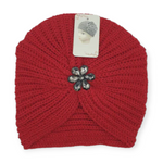 Knitted Style Beanie Red