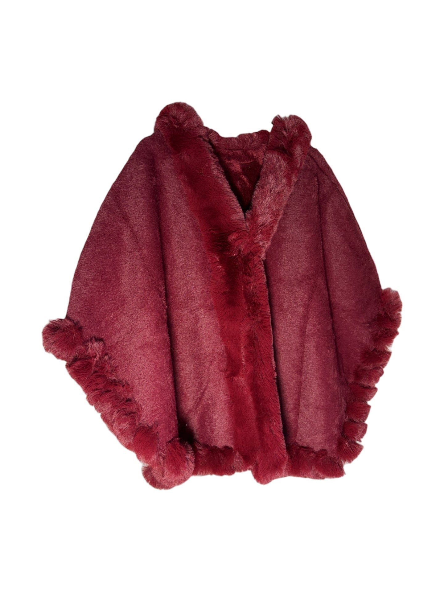 Luxe Faux Fur Poncho