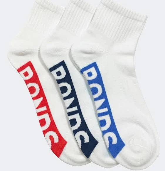 Bonds Cushion Foot 1/4 Crew Socks 3 Pair Pack