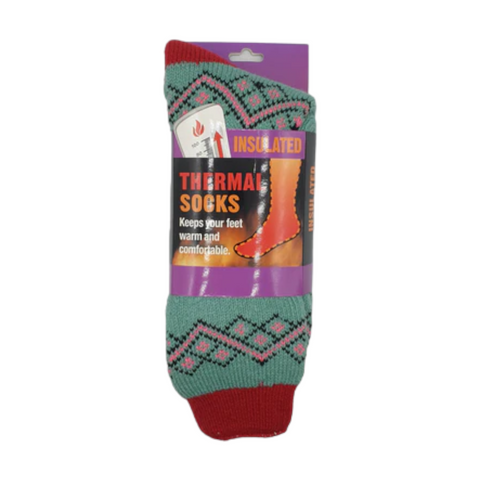 Thermal Socks 2-8 Teal