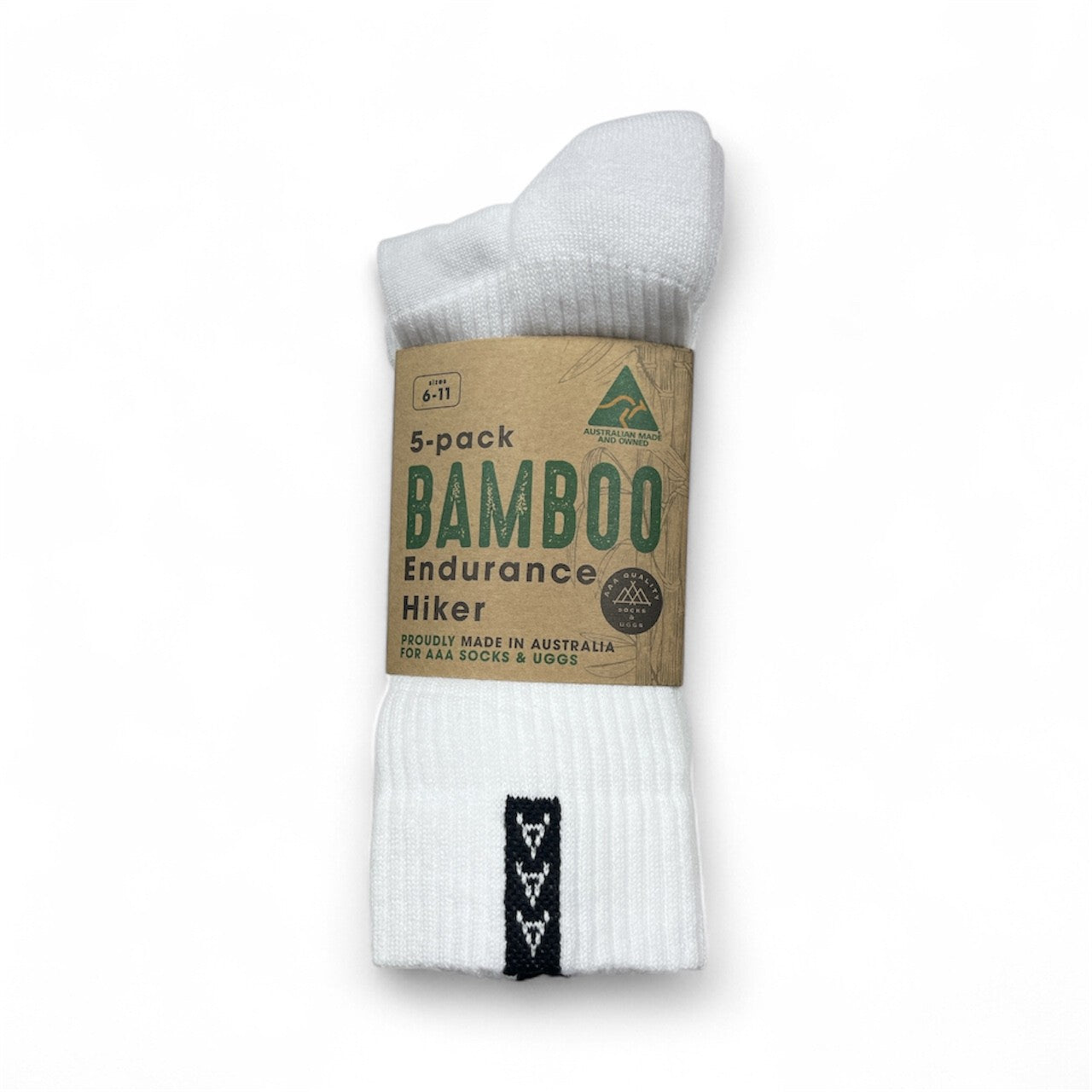 AAA Bamboo 5pk Endurance Hiker 1 Dozen Pack - Australian Made