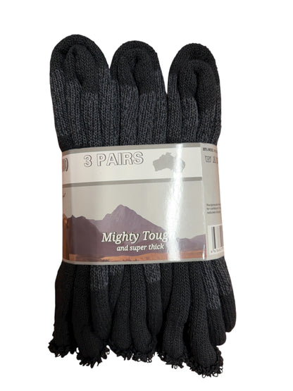 Mighty Tough Work Socks 3 Pair Pack