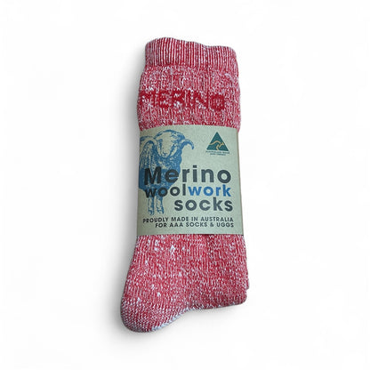 Australian Made Merino Wool Work Socks - 1 Dozen Pack