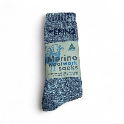 Australian Made Merino Wool Work Socks - 1 Dozen Pack