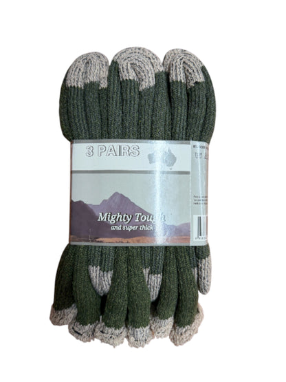 Mighty Tough Work Socks 3 Pair Pack