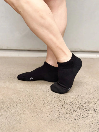 Non-fluffing Bamboo Cushion Foot Anklet Sport Socks - Seamless