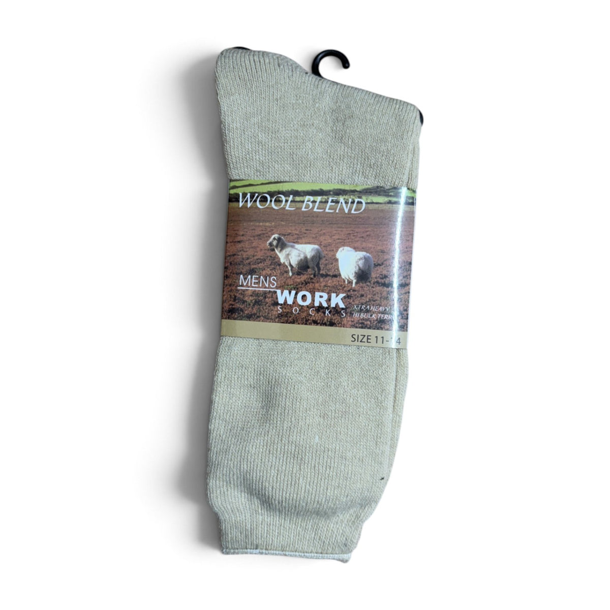 Wool blend HI Bulk Terry Men's Work Socks-1 Dozen Pack