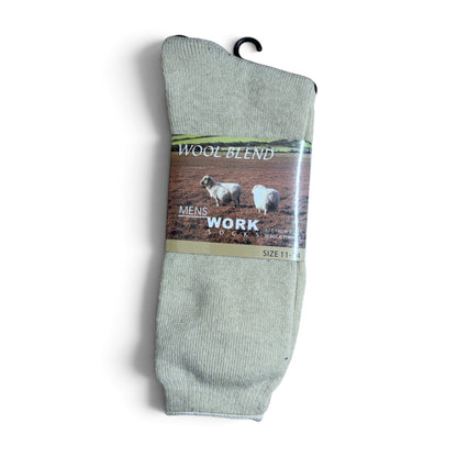 Wool blend HI Bulk Terry Men's Work Socks-1 Dozen Pack