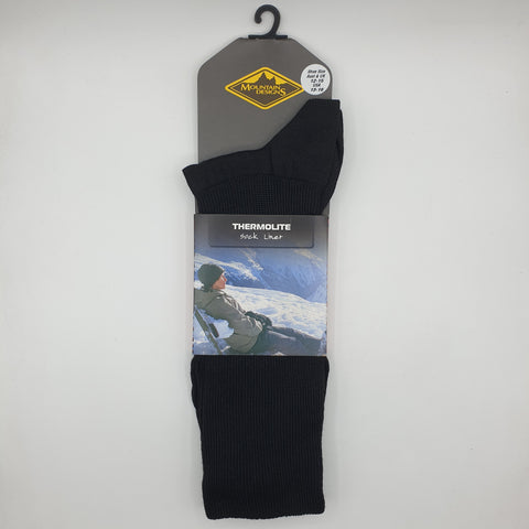 Mountain Design Thermolite Sock Liner 12-15 Black
