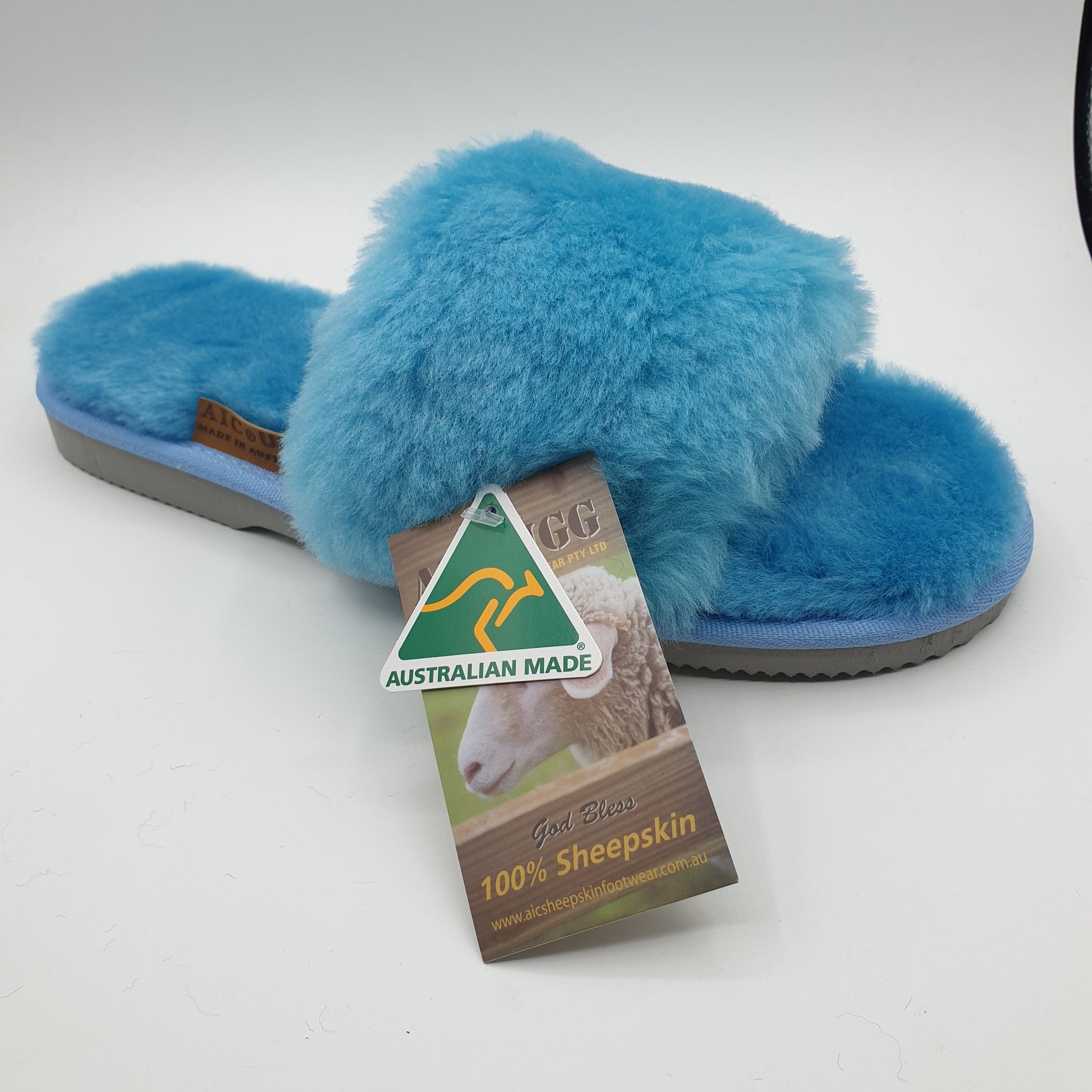 Uggs Slippers Ugg Slides Light Blue UGG Slides AUSTRALIAN MADE –