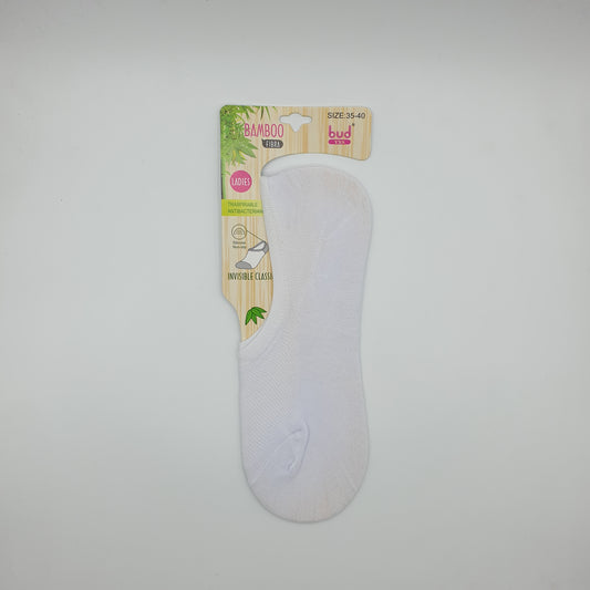 Bamboo Fibra Footlets 2-8 White