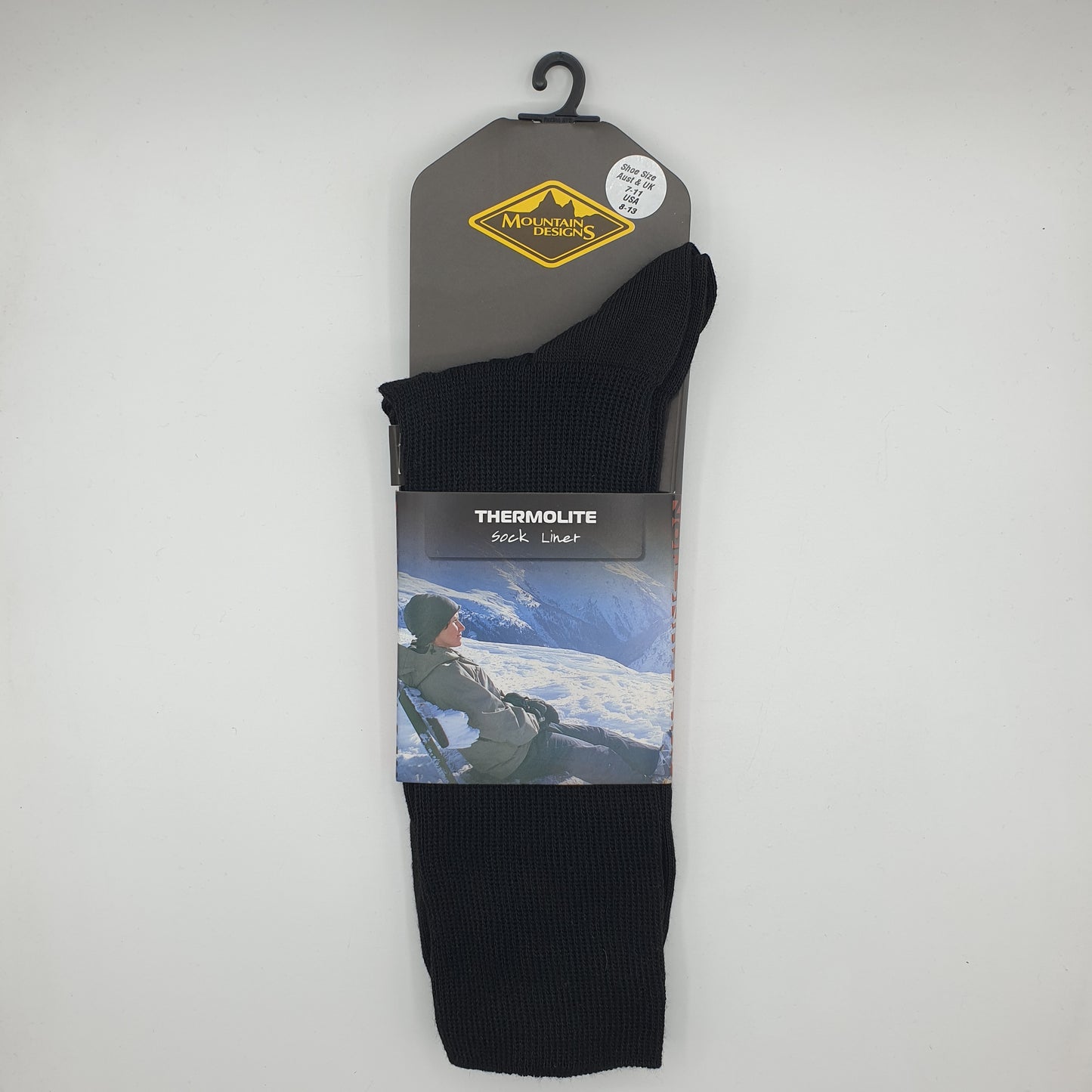 Mountain Design Thermolite Sock Liners 7-11 Black