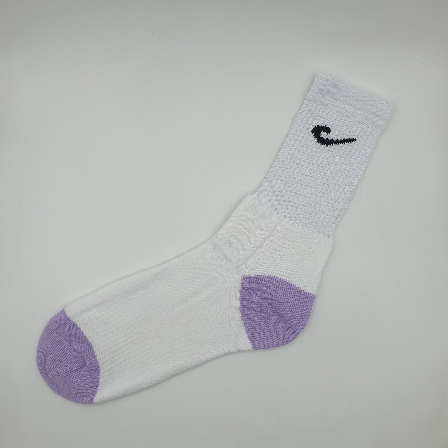 Cotton Sport Socks 3 Pair Pack 2-8 White/Lilac