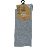 Angora Wool Blend Loose Top Socks 2-8 Light Grey