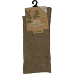 Angora Wool Blend Loose Top Socks 2-8 Mocha